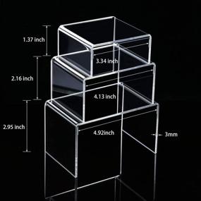 img 3 attached to 📦 Chuangdi Acrylic Display Risers – Enhanced Showcase Fixtures