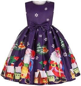 img 4 attached to 👗 Jingle Bell Fashion: Christmas Dresses for Girls - Festive Attire for Holiday Celebrations