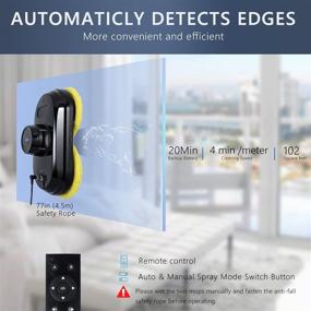 img 1 attached to Cop Rose X5P Window Cleaner Robot: Smart Robotic Auto Glass Cleaner, Remote Control Robotic Vacuum Washer for High Windows, Hard Surfaces, and Countertops