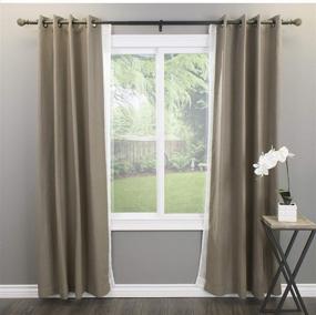 img 3 attached to Decopolitan 30023-36BR Brown Marble Ball Double Telescoping Drapery Rod Set, 36-72 Inches - Stylish and Versatile Window Decor Solution