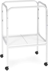 img 1 attached to 🐦 White Bird Cage Stand with Shelf by Prevue Pet Products: SP444W