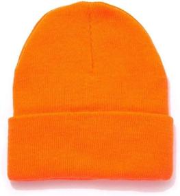 img 3 attached to 🍊 Blaze Orange Outdoor Hunting Camouflage Hot Shot Men's Knit Hat
