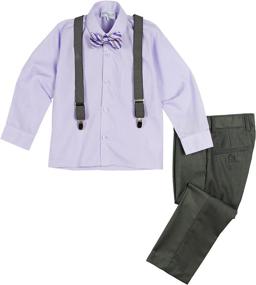 img 4 attached to 👔 Spring Notion 4 Piece Patterned Dress Boys' Clothing Sets: Stylish and Versatile Attire for Your Little Gentleman