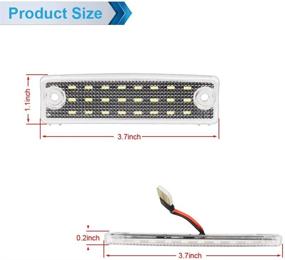 img 1 attached to Сборка светодиодной подсветки номерного знака MbuyDIY для Toyota 4Runner с 1996 по 2021 год и Sequoia с 2008 по 2020 год - белый 6000K (пара)