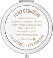 🎁 sedmart engraved mirror – sentimental daughter gifts from mom and dad, perfect for birthday and graduation celebrations, thoughtful mother-daughter and father-daughter gifts logo