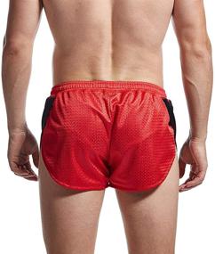 img 1 attached to 🩳 Men's Clothing: Marathon RedBlack Running Shorts for Ultimate Workouts