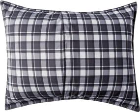 img 2 attached to Shop the Eddie Bauer Home Willow Collection Bedding Set 🛏️ - Soft and Cozy, Reversible Plaid Comforter in Dark Grey - Queen/Full