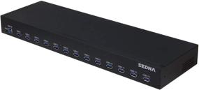 img 1 attached to 🔌 Высокоскоростной 13-портовый USB 3.1 Gen I хаб (5Gbps) - 19-дюймовое 1U крепление в шкаф