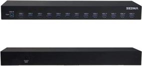 img 2 attached to 🔌 High-Speed 13-Port USB 3.1 Gen I Hub (5Gbps) - 19 Inch 1U Rack Mount Solution