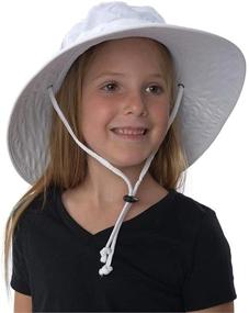 img 1 attached to Kids Unisex Lightweight Adjustable Outdoor Booney Hat - Sun Protection Zone (100 SPF, UPF 50+)