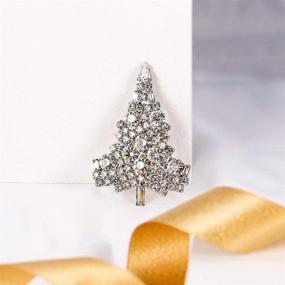 img 2 attached to Glamorous EVER FAITH Art Deco Crystal Christmas Tree Brooch: Perfect for Daily Wear