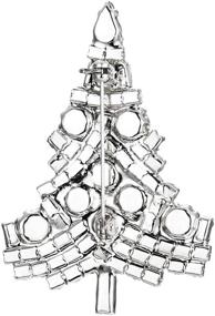 img 1 attached to Glamorous EVER FAITH Art Deco Crystal Christmas Tree Brooch: Perfect for Daily Wear