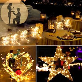 img 3 attached to 🌟 Solar String Lights: 200LED Copper Wire Fairy Lights for Outdoor/Indoor Decoration, 8 Modes, Waterproof - Ideal for Christmas Party, Wedding, Patio, Garden, Bedroom - Warm White