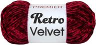 🧶 velvety ruby elegance: premier yarns retro velvet-ruby for luxurious creations logo