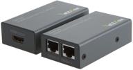 vellbox hdmi extender, cat5e/6/7 cable, 30m range, 1080p resolution support, universal power adapter, grey logo