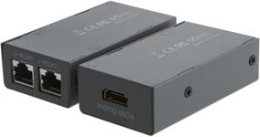 img 2 attached to VeLLBox HDMI Extender, Cat5e/6/7 Cable, 30m Range, 1080p Resolution Support, Universal Power Adapter, Grey