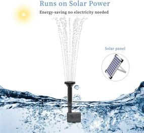img 3 attached to 🌞 10W Solar Water Fountain by Peoture - Solar Powered Water Pump for Pool, Pond, Garden, Fish Tank, Aquarium