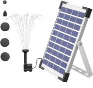 🌞 10w solar water fountain by peoture - solar powered water pump for pool, pond, garden, fish tank, aquarium logo