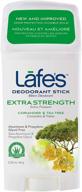 lafe's extra strength coriander & tea tree aluminum free deodorant stick - 24-hour protection, vegan & cruelty free logo