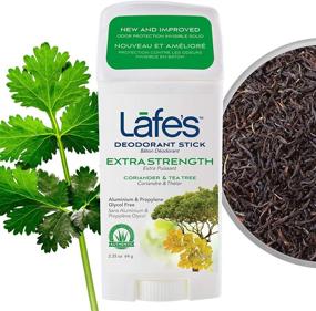 img 1 attached to Lafe's Extra Strength Coriander & Tea Tree Aluminum Free Deodorant Stick - 24-Hour Protection, Vegan & Cruelty Free