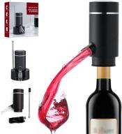 premium black electric wine pourer: one touch decanter & dispenser for bar, home, and travel - usb rechargeable логотип