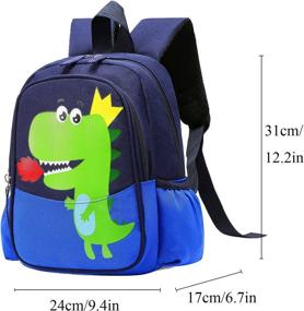 img 3 attached to Toddler Backpack Cartoon Dinosaur Animal