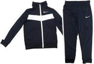 👦 nike boy's piece tracksuit 86b441 023: premium clothing set for stylish boys logo