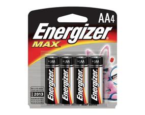 img 1 attached to 🔋 Energizer Max AA Batteries - Pack of 4, 0.5&#34; H x 3.25&#34; W