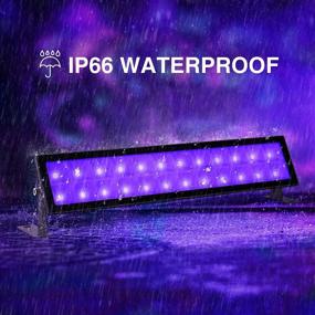 img 1 attached to Onforu Blacklight Waterproof Fluorescent Halloween