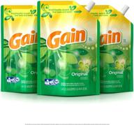 gain smart pouch liquid laundry detergent, original scent, 48 fl oz (pack of 3) logo