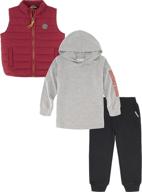 👕 timberland pieces puffy cranberry black boys' clothing: exceptional style & comfort logo
