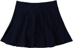img 1 attached to Bienzoe Classical Pleated School Uniform Girls' Clothing for Skirts & Skorts