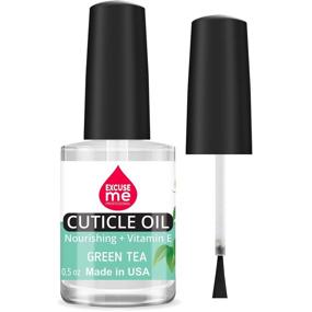 img 4 attached to 🌿 Excuse Me Professional Cuticle Oil (Green Tea) - Nourishing 0.5 oz for Cracked Nails and Rigid Cuticles