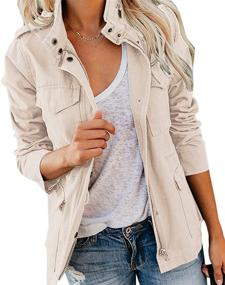 img 3 attached to 👚 Women's Lightweight Military Button Utility Outwear in Coats, Jackets & Vests