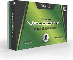 img 2 attached to Wilson Golf Tour Velocity Distance Balls - 15 Pack, White, Compression 70, Ionomer Cover for Maximum Distance