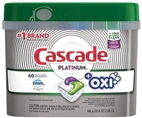 img 1 attached to 🧼 Cascade Platinum: 16X Power Fresh Scent Action Pacs - Ultimate Cleaning Efficiency!