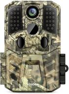 outdoor wildlife monitoring home security camera 24mp 1920p hd, hunting game camera with 0.2s trigger time, 3 infrared sensors, 120° 80ft motion activation, waterproof design, and 2” lcd - ideal for trail use logo