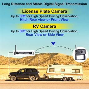 img 3 attached to 📷 AMTIFO A10 Wireless Backup Camera System - 10.1'' Monitor with 2 High-Definition 1080P Rear View Cameras for RVs, Trailers, and 5th Wheels - Expandable up to 4 RV Cameras with Recording Function