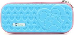 img 3 attached to Pretty Kids Pencil Case PC Hard Shell Pen Case(Loving Heart