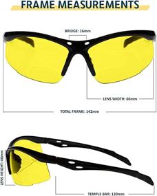 img 1 attached to Bifocal Safety Glasses SB 9000 Yellow: Enhanced Occupational Health & Safety Products in Personal Protective Equipment