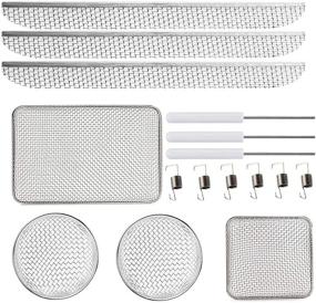img 4 attached to 🔒 RV Water Heater Vent Cover - Flying Insect Screen with Stainless Steel Mesh and Installation Tool (20"x1.5", 2.8"x1.3", 8.5"x6"x1.3", 4.5"x4.5"x1.3") - Protects RV Furnaces from Insects