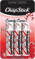 candy cane peppermint chapstick lip balm trio - 🍬 lip moisturizer for lip care, 0.15 oz (pack of 3) logo