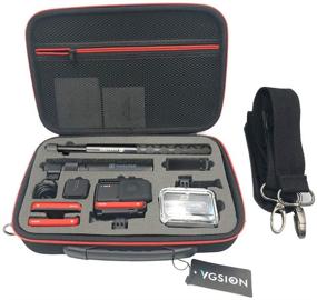 img 4 attached to 📷 VGSION Camera Accessory Hard Shell Carrying Case for Insta360 One R - L Size, Shoulder Belt Included