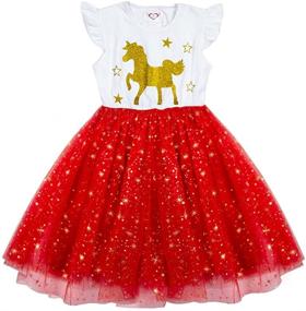 img 4 attached to Clothes Princess Dresses Children Green7279 Girls' Clothing