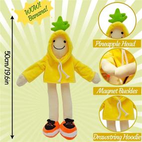 img 2 attached to 🍌 IUTOYYE Banana Doll Man Plush Banana Pineapple Toy: Fun Stuffed Doll, Changeable Pillow, Decompression Toy - 19"(C)