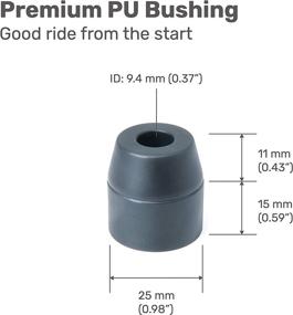 img 2 attached to 🛹 Upgrade Your Skateboarding Experience with the ELOS Skateboard Truck Bushing Kit: High Performance PU, Wear Resistant, No Split or Break-in Required- Perfect for Longboard, Skateboard, and Cruisers (8 pcs)