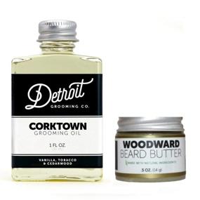 img 4 attached to 🧔 Detroit Grooming Co. Beard Oil-Butter Combo - Corktown Oil (1oz) and Woodward Butter (0.5oz) - Daily Natural Beard Conditioning, Growth Promotion, Itch Relief - Beard Balm for Styling and Healing