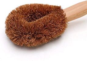 img 1 attached to 🌿 Natural Coconut Fiber and Beechwood Antislip Handled GOHIDE Brush for Efficient Brush Clearing