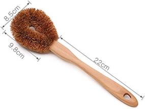 img 3 attached to 🌿 Natural Coconut Fiber and Beechwood Antislip Handled GOHIDE Brush for Efficient Brush Clearing