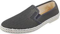 rivieras men's classic slip-on sneakers in anthracite - stylish loafers & slip-ons for men logo